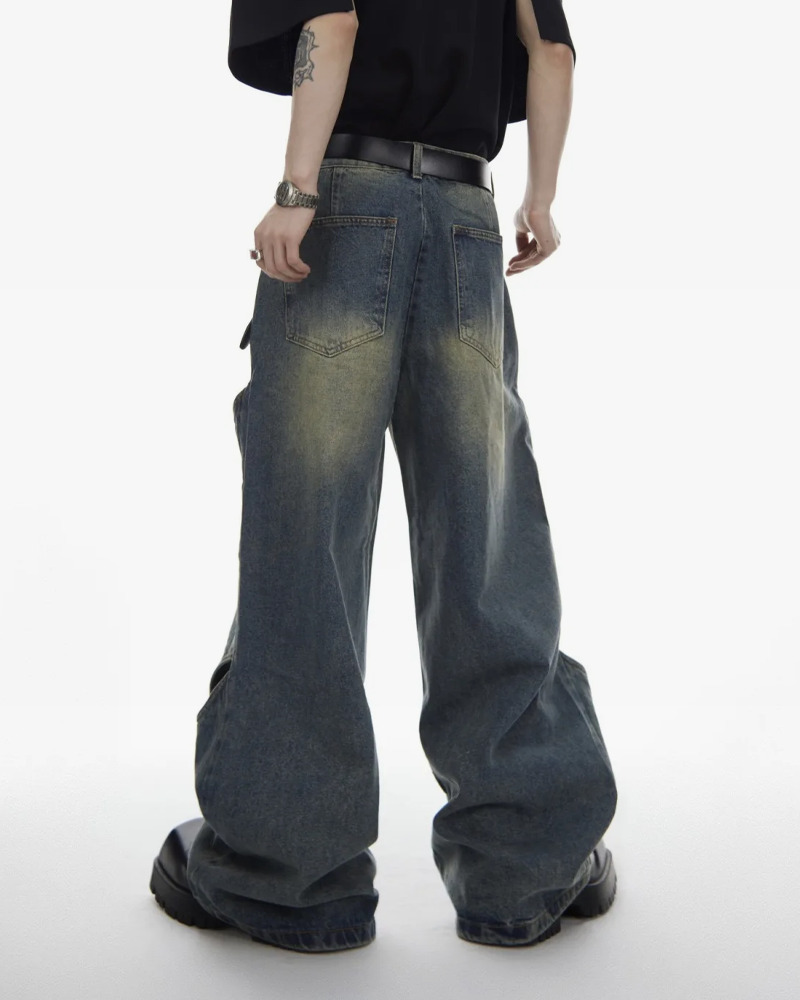 Y2K Grunge Oversized Baggy Jeans - Retro 90s Fashion, Summer Y2K Outfits, Hip Hop Style