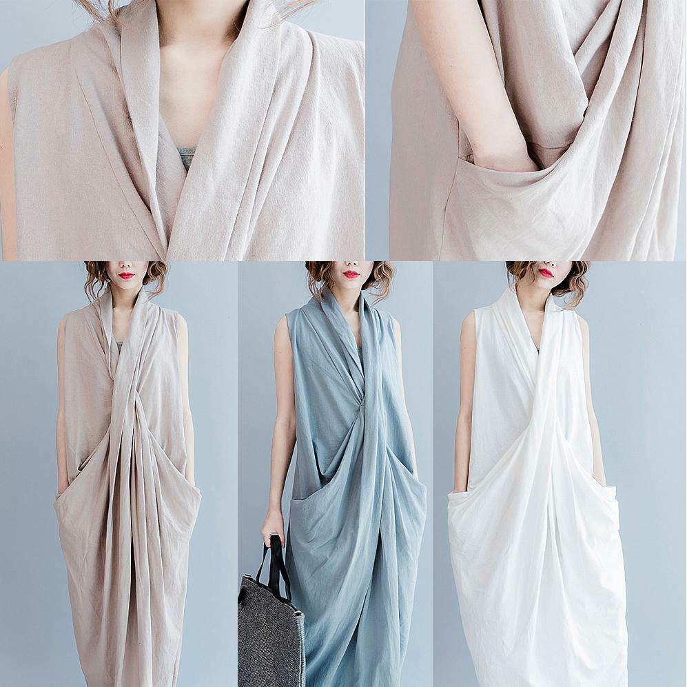 Y2K Grunge Oversized Gray Cotton Maxi Dress - Retro 90s Summer Outfit for Casual Travel
