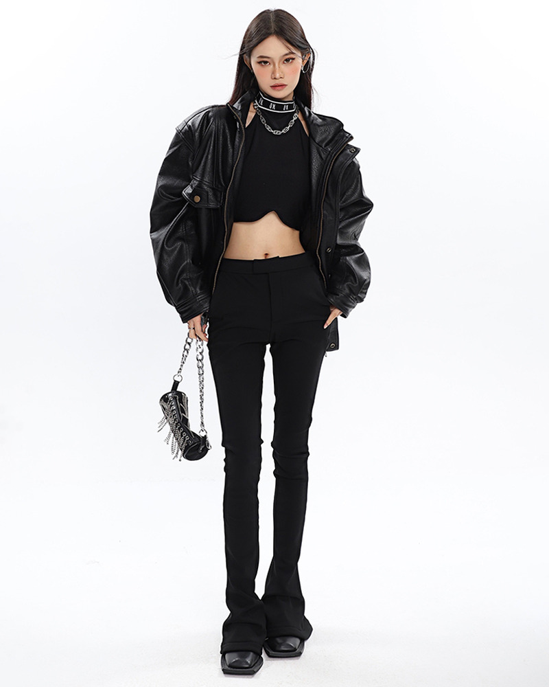 Y2K Grunge Oversized Leather Jacket - Retro 90s Fashion, Summer Outfits, and Club Looks