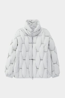 Y2K Grunge Oversized Puffer Jacket - Retro 90s Fashion, Summer & Party Outfits