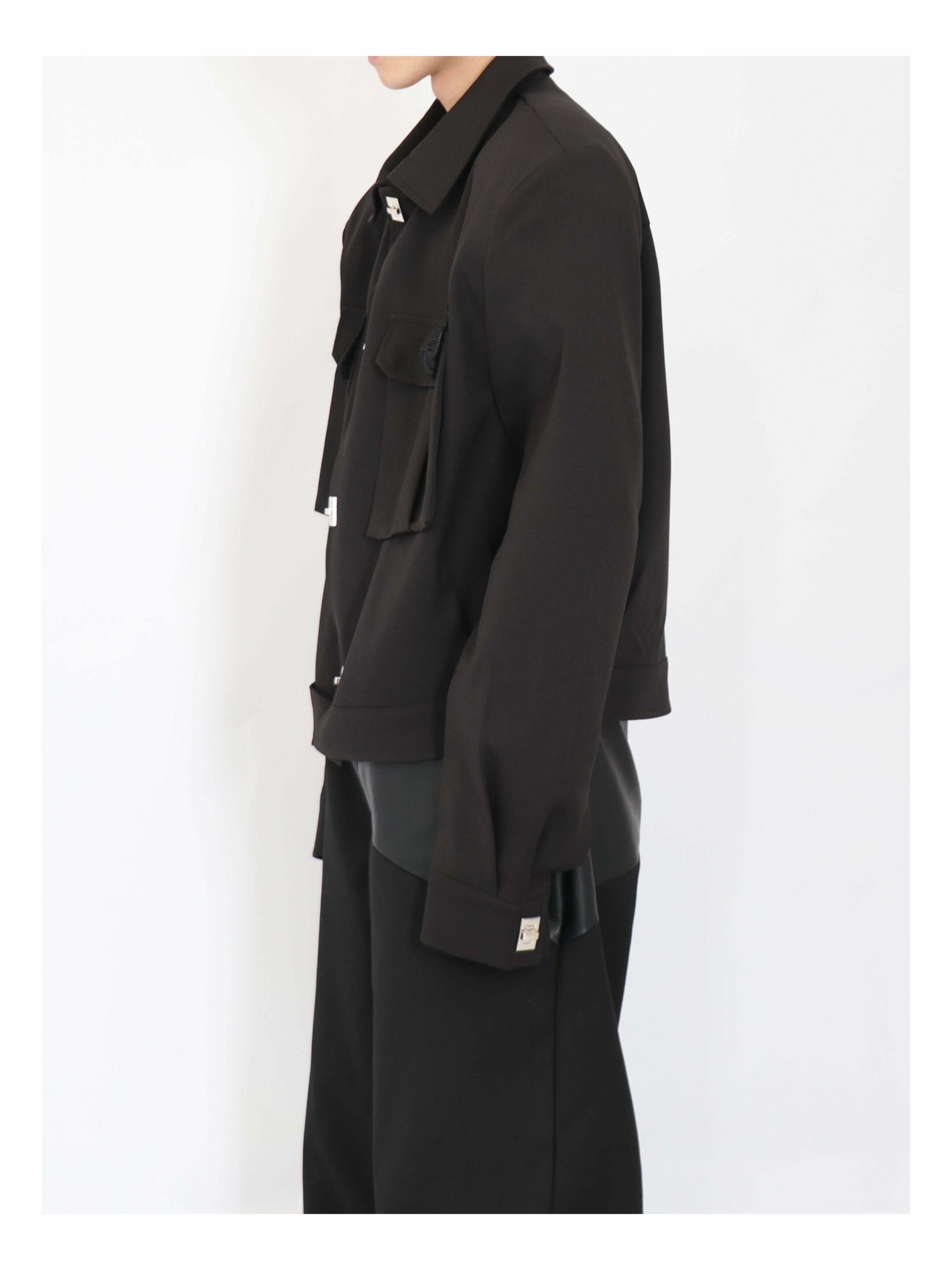 Y2K Grunge Padded Shoulders Jacket - Retro 90s Fashion, Summer Y2K Outfits, Gothic Y2K Style