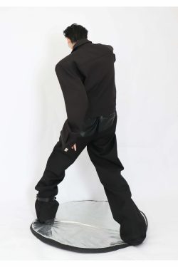 Y2K Grunge Padded Shoulders Jacket - Retro 90s Fashion, Summer Y2K Outfits, Gothic Y2K Style