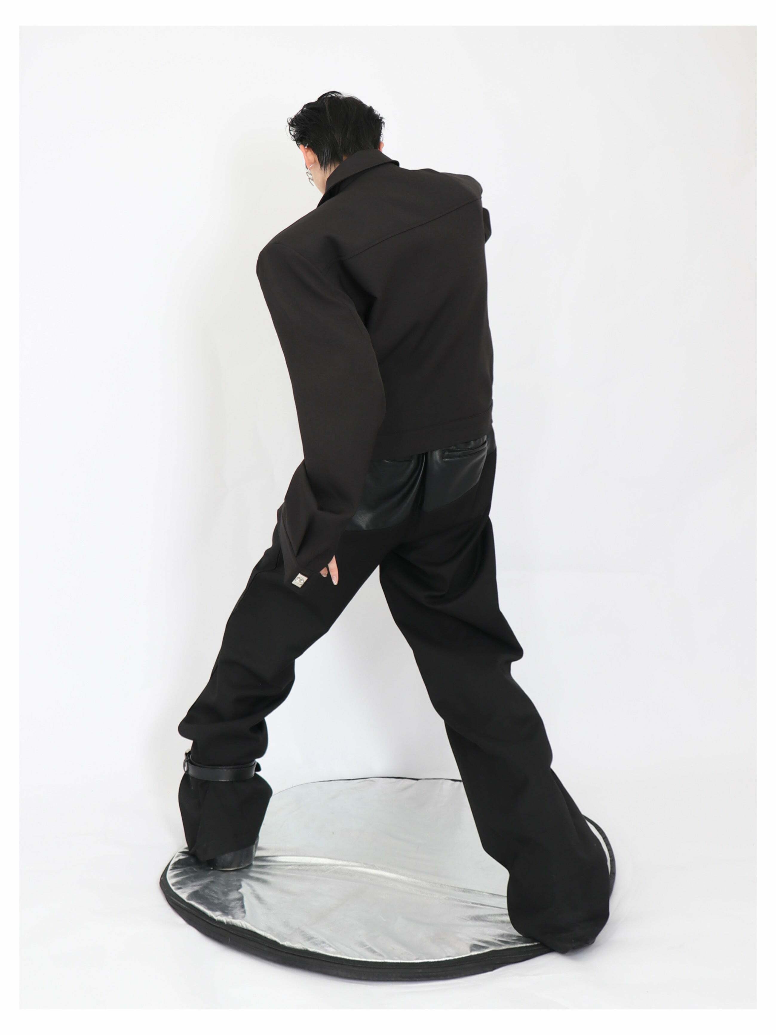 Y2K Grunge Padded Shoulders Jacket - Retro 90s Fashion, Summer Y2K Outfits, Gothic Y2K Style
