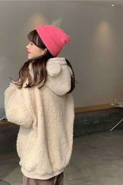 Y2K Grunge Panda Hoodie with Ears - Retro 90s Fashion, Pastel Goth, Y2K Outfits