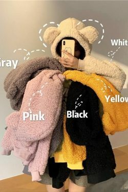 Y2K Grunge Panda Hoodie with Ears - Retro 90s Fashion, Pastel Goth, Y2K Outfits