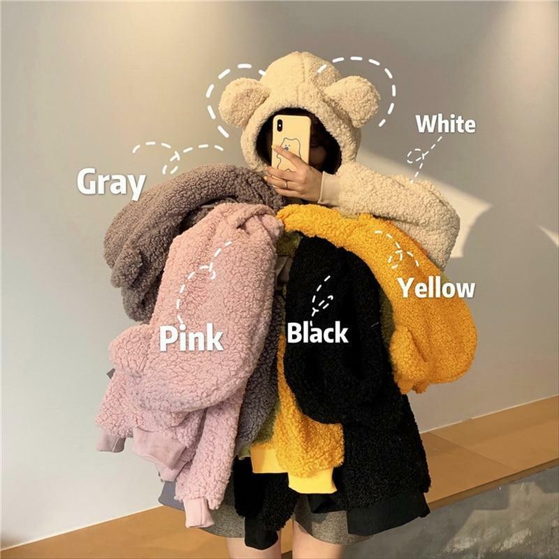 Y2K Grunge Panda Hoodie with Ears - Retro 90s Fashion, Pastel Goth, Y2K Outfits