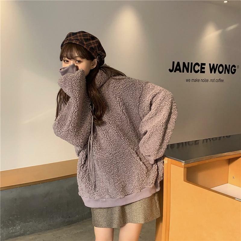Y2K Grunge Panda Hoodie with Ears - Retro 90s Fashion, Pastel Goth, Y2K Outfits