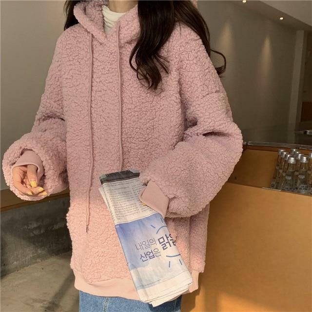 Y2K Grunge Panda Hoodie with Ears - Retro 90s Fashion, Pastel Goth, Y2K Outfits