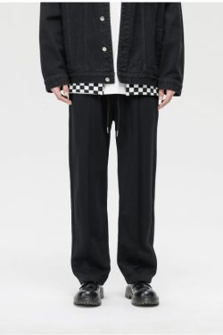Y2K Grunge Paneled Lounge Pants - Retro 90s Fashion, Summer Outfits, and Pastel Goth Style