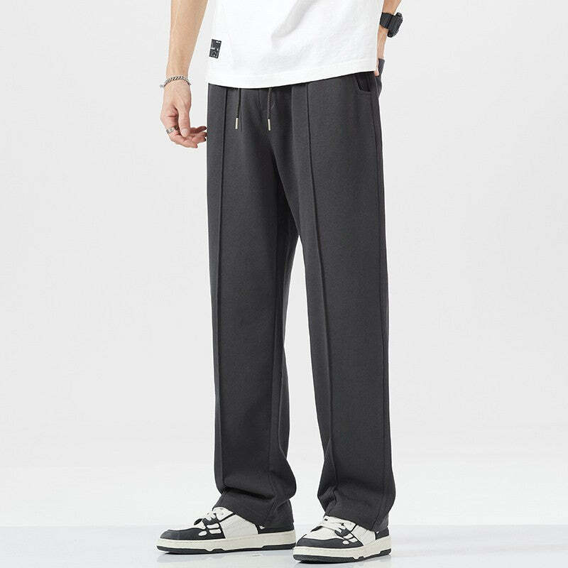 Y2K Grunge Paneled Lounge Pants - Retro 90s Fashion, Summer Outfits, and Pastel Goth Style