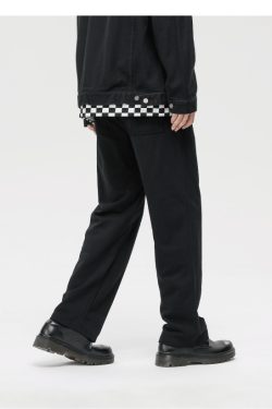 Y2K Grunge Paneled Lounge Pants - Retro 90s Fashion, Summer Outfits, and Pastel Goth Style