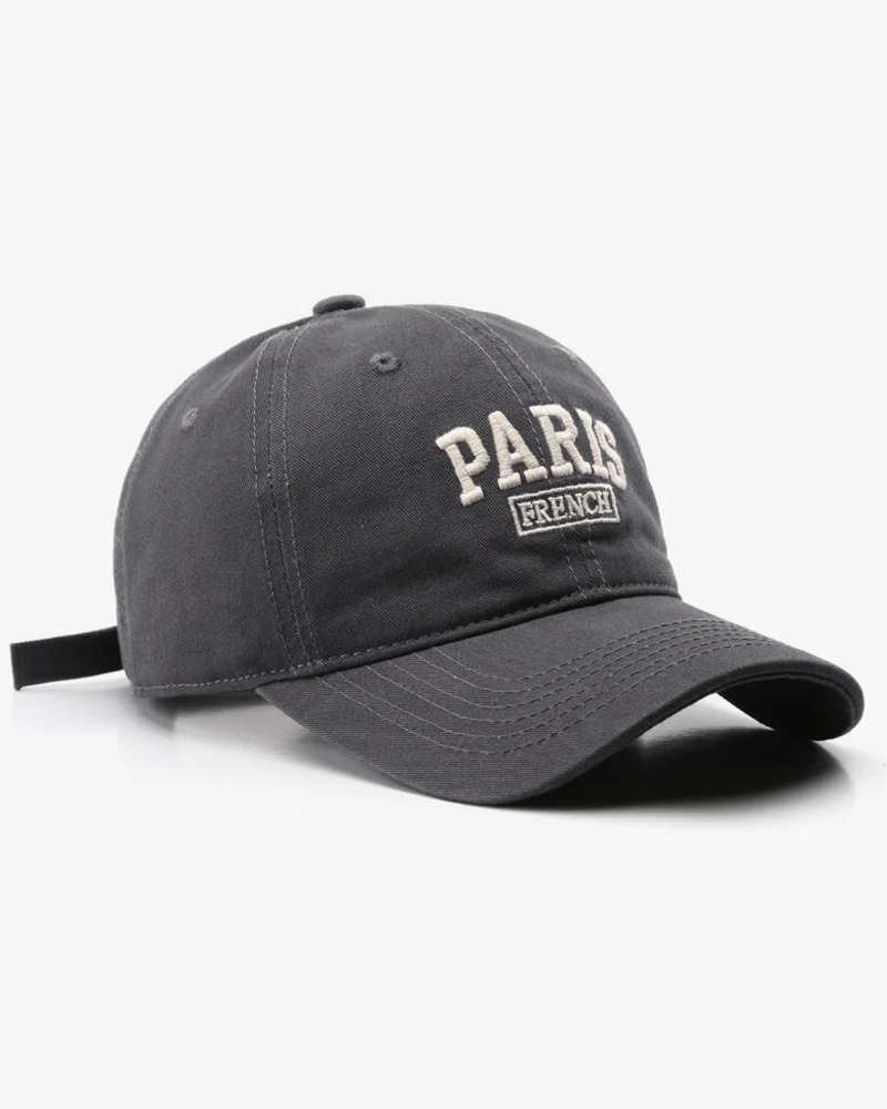 Y2K Grunge Paris Baseball Cap - Retro 90s Fashion, Summer Y2K Outfits, Pastel Goth Style