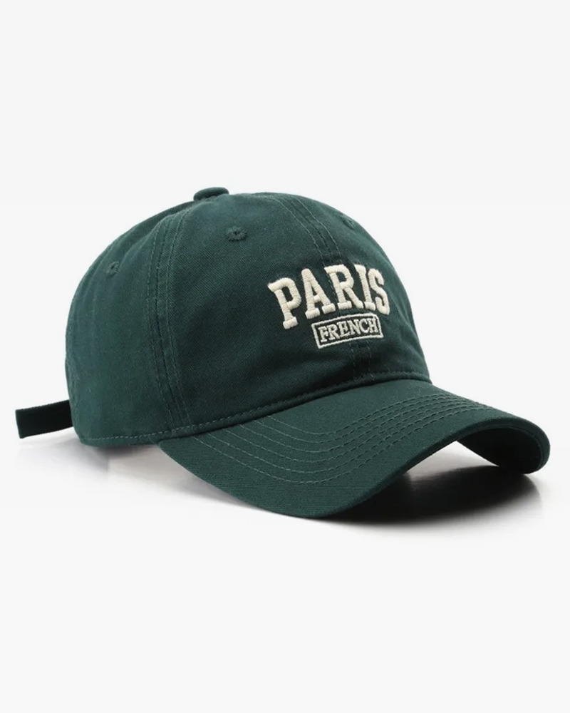 Y2K Grunge Paris Baseball Cap - Retro 90s Fashion, Summer Y2K Outfits, Pastel Goth Style