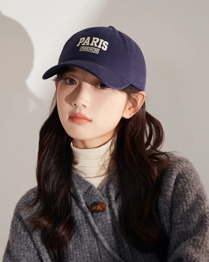 Y2K Grunge Paris Baseball Cap - Retro 90s Fashion, Summer Y2K Outfits, Pastel Goth Style