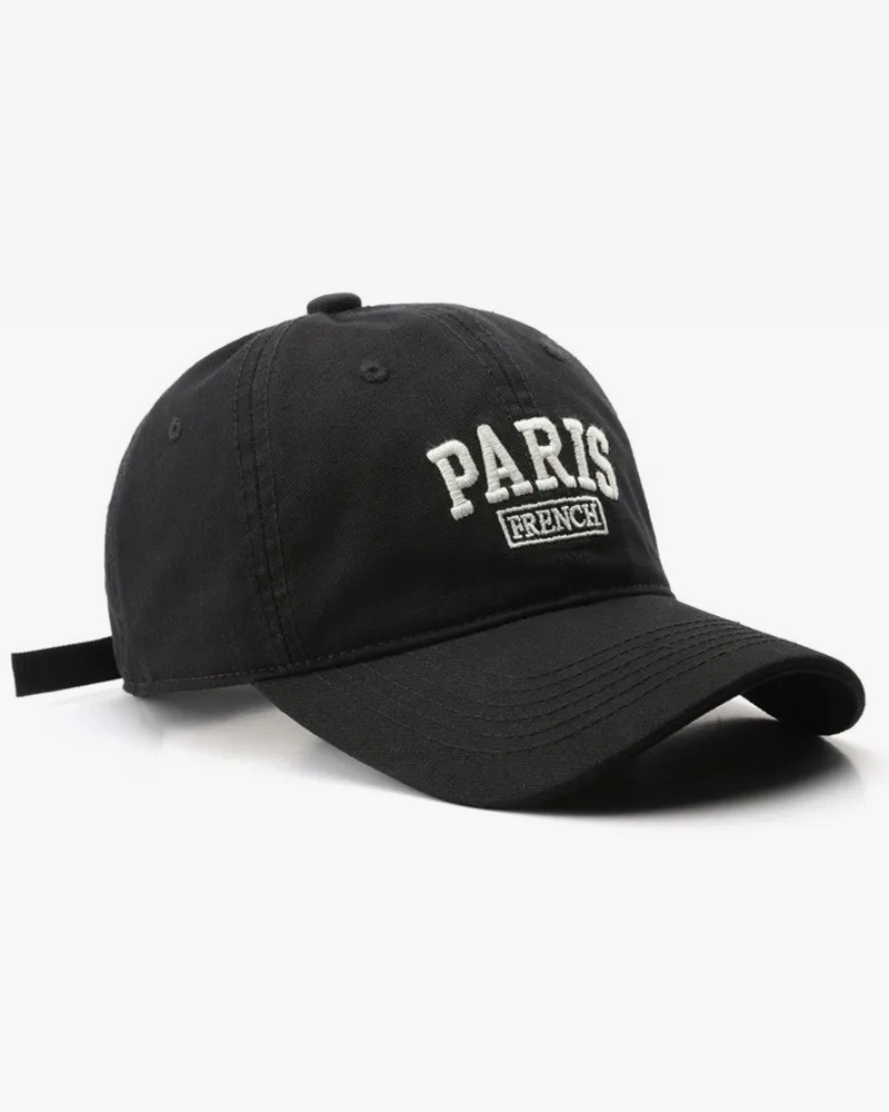 Y2K Grunge Paris Baseball Cap - Retro 90s Fashion, Summer Y2K Outfits, Pastel Goth Style