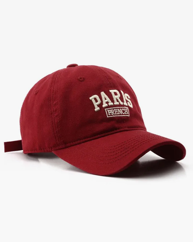 Y2K Grunge Paris Baseball Cap - Retro 90s Fashion, Summer Y2K Outfits, Pastel Goth Style