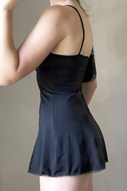 Y2K Grunge Party Mini Dress - 90s Fashion, Retro Style, Summer Y2K Outfits, Gothic Y2K