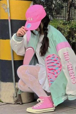 Y2K Grunge Pastel Bone Heart Hoodie - Retro 90s Fashion, Summer Y2K Outfits, Gothic Y2K Style