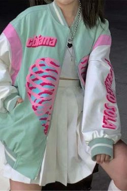 Y2K Grunge Pastel Bone Heart Hoodie - Retro 90s Fashion, Summer Y2K Outfits, Gothic Y2K Style