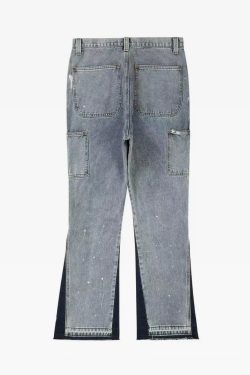 Y2K Grunge Patchwork Jeans - Retro 90s Hip Hop Fashion, Summer Y2K Outfits, Gothic Y2K Style
