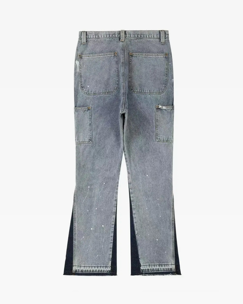 Y2K Grunge Patchwork Jeans - Retro 90s Hip Hop Fashion, Summer Y2K Outfits, Gothic Y2K Style