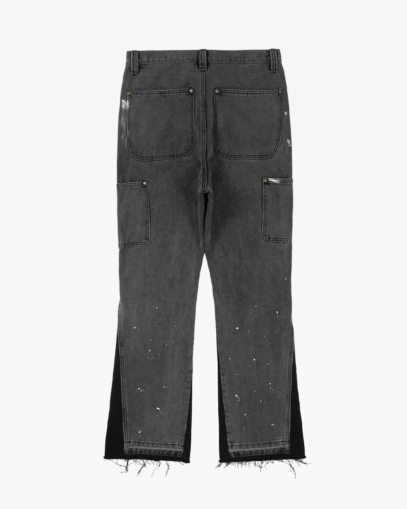 Y2K Grunge Patchwork Jeans - Retro 90s Hip Hop Fashion, Summer Y2K Outfits, Gothic Y2K Style