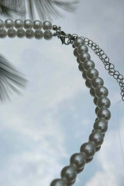 Y2K Grunge Pearl Chain Necklace - Retro 90s Fashion, Y2K Party, Club, and Summer Outfits