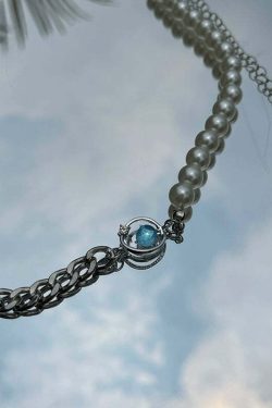 Y2K Grunge Pearl Chain Necklace - Retro 90s Fashion, Y2K Party, Club, and Summer Outfits