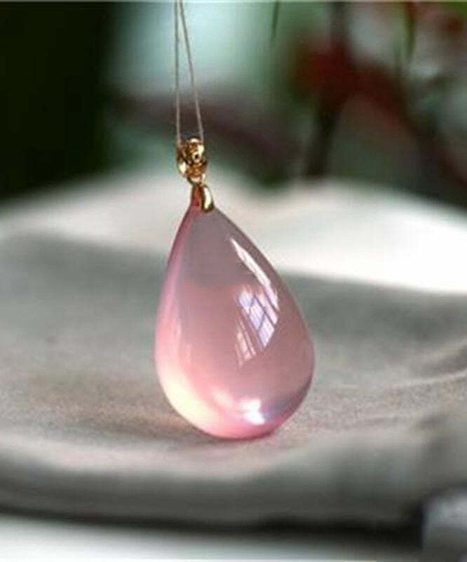 Y2K Grunge Pink & Gold Crystal Love Pendant Necklace - Retro 90s Fashion, Y2K Summer Outfit