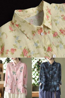 Y2K Grunge Pink Linen Shirt - Long Sleeve, Low High Design, Retro 90s Summer Fashion
