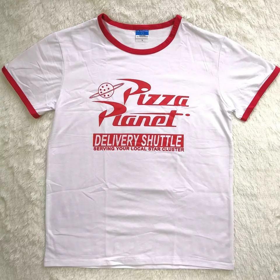 Y2K Grunge Pizza Planet T-Shirt - Retro 90s Summer Outfit, Pastel Goth, Hip Hop Fashion