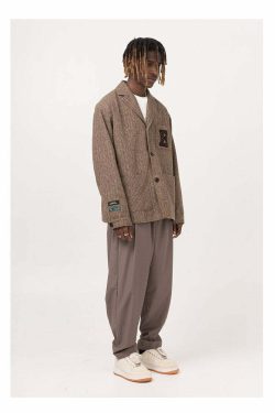 Y2K Grunge Plaid Blazer - Retro 90s Fashion, Summer Outfits, Club & Party Looks