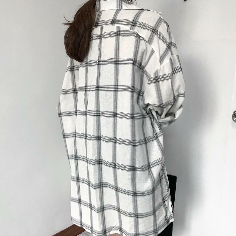 Y2K Grunge Plaid Long Sleeve Shirt - Retro 90s Fashion, Summer Y2K Outfits, Gothic Y2K Style