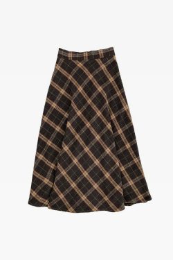 Y2K Grunge Plaid Midi Skirt - Retro 90s Summer Outfit, Pastel Goth, Y2K Fashion Essentials