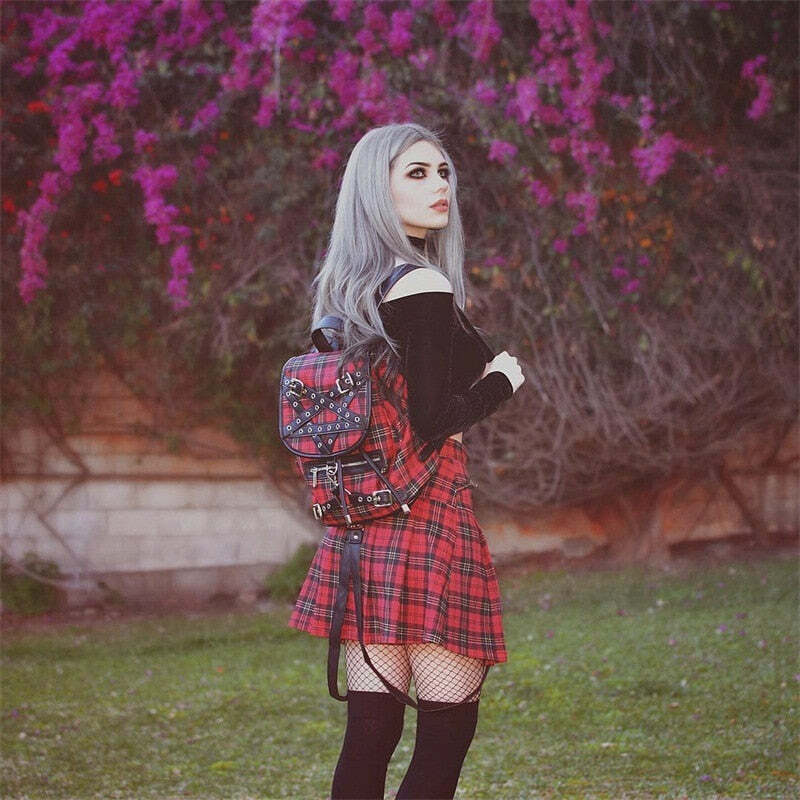 Y2K Grunge Plaid Skirt - Retro 90s Summer Outfit, Egirl Punk Rock, Pastel Goth Fashion