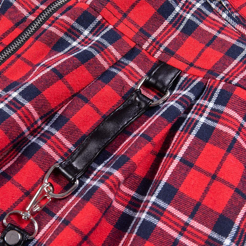 Y2K Grunge Plaid Skirt - Retro 90s Summer Outfit, Egirl Punk Rock, Pastel Goth Fashion