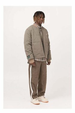 Y2K Grunge Plaid Trousers - Retro 90s Summer Outfit, Gothic Y2K Fashion, Pastel Goth Style