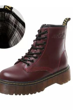 Y2K Grunge Platform Boots - 90s Fashion, Retro Style, Gothic Y2K, Y2K Party Outfits
