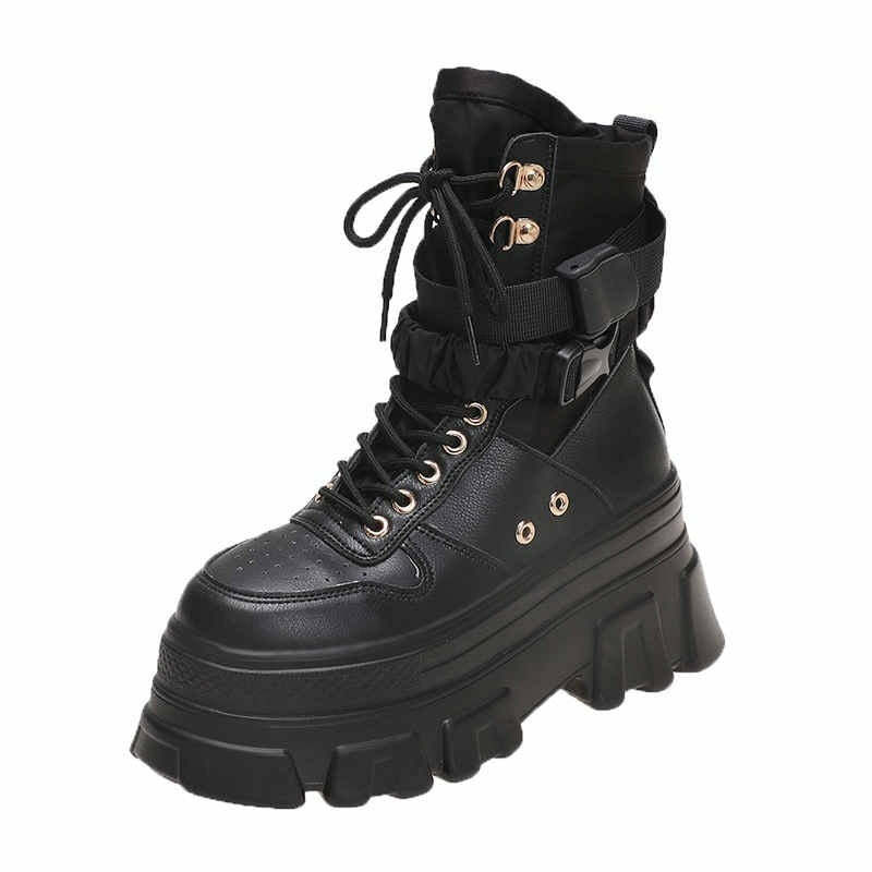 Y2K Grunge Platform Boots - Black | 90s Retro eGirl Shoes | Y2K Fashion & Summer Outfits