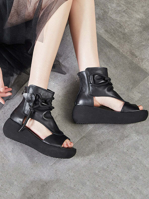 Y2K Grunge Platform High Heels - Retro 90s Fashion, Summer Y2K Outfits, Gothic Y2K Shoes