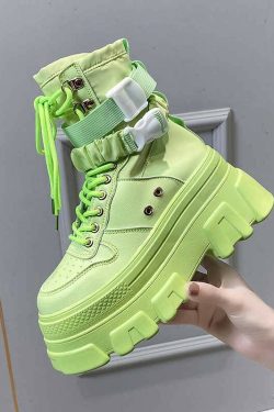 Y2K Grunge Platform Shoes - Retro 90s Fashion, Egirl Style, Summer Y2K Outfits