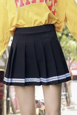 Y2K Grunge Pleated Skirt - Retro 90s Summer Outfit, Pastel Goth, Y2K Club & Party Fashion