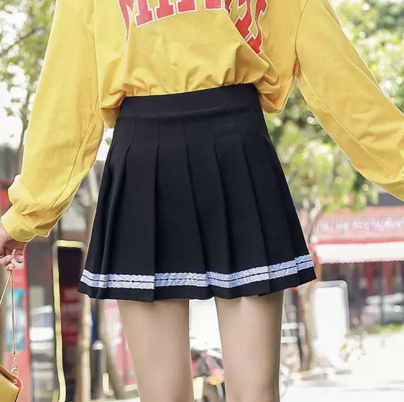 Y2K Grunge Pleated Skirt - Retro 90s Summer Outfit, Pastel Goth, Y2K Club & Party Fashion