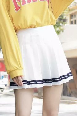 Y2K Grunge Pleated Skirt - Retro 90s Summer Outfit, Pastel Goth, Y2K Club & Party Fashion
