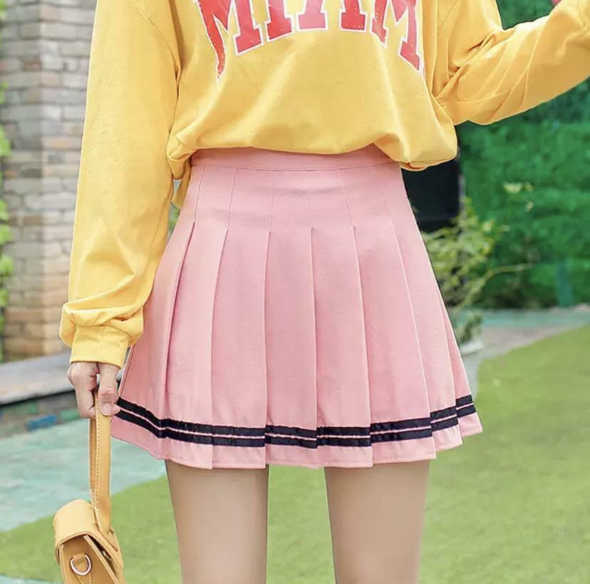 Y2K Grunge Pleated Skirt - Retro 90s Summer Outfit, Pastel Goth, Y2K Club & Party Fashion