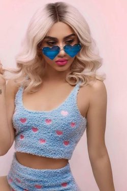 Y2K Grunge Polka Hearts Crop Top - Retro 90s Summer Outfit, Baby Tee, Y2K Party Fashion