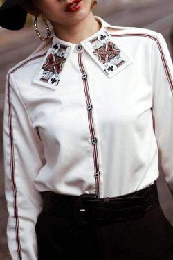 Y2K Grunge Printed Shirt - Retro 90s Fashion, Summer Y2K Outfits, Gothic Y2K Style