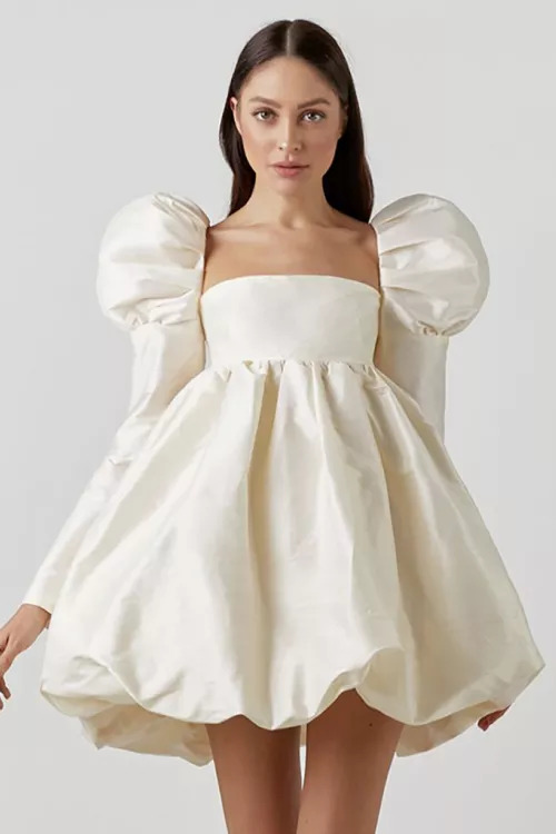 Y2K Grunge Puff Babydoll Dress - Retro 90s Summer Outfit, Pastel Goth, Y2K Party Fashion