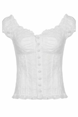Y2K Grunge Puff Sleeve Top - Retro 90s Summer Outfit, Pastel Goth, Y2K Party Fashion