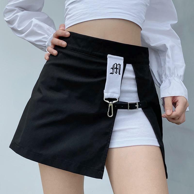 Y2K Grunge Punk Rock Mini Skirt - 90s Fashion, Retro Style, Summer Y2K Outfits
